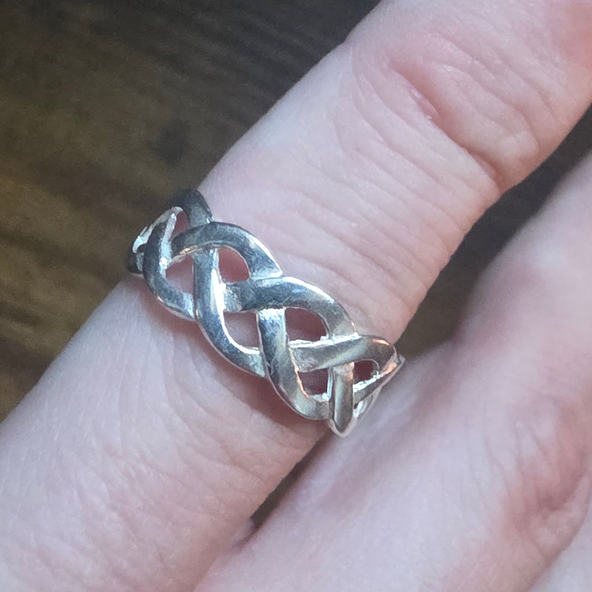 925 Sterling Silver Celtic Knot Ring – Size L