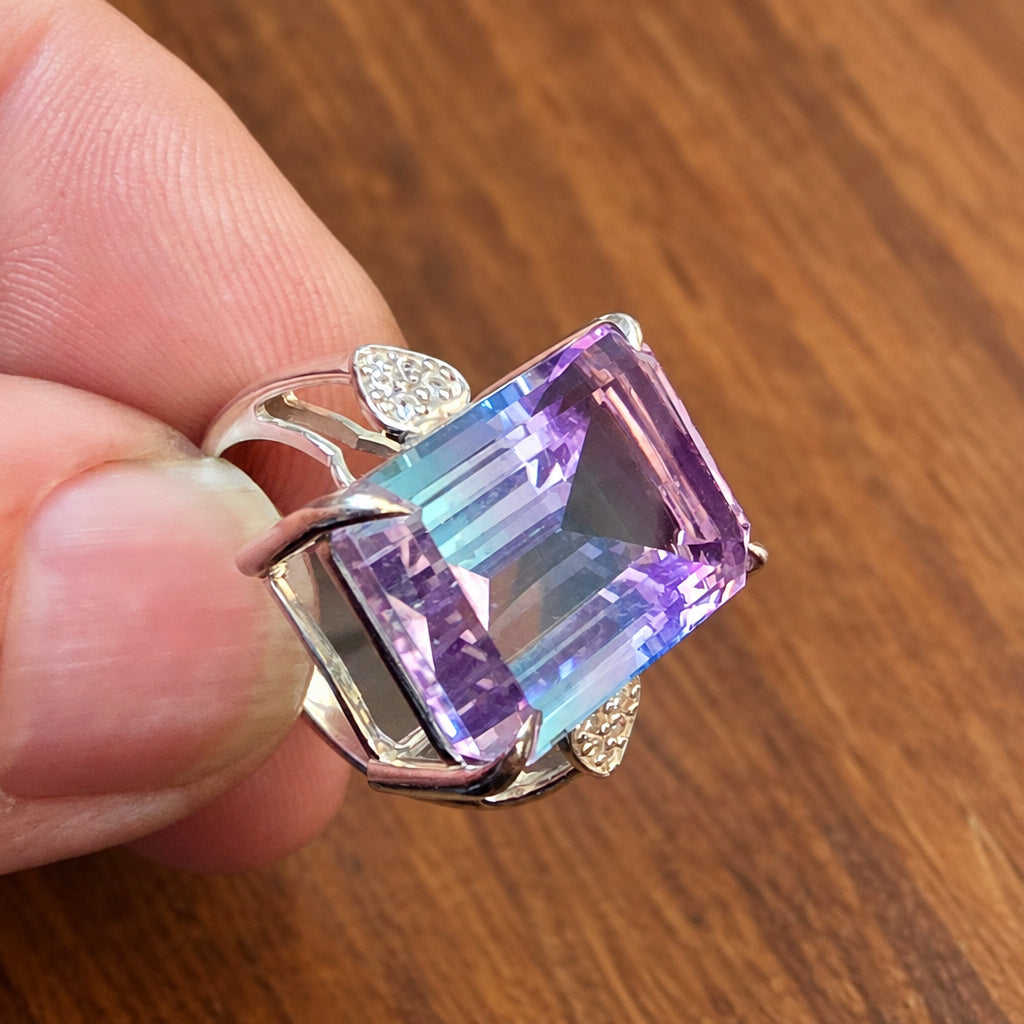 Limited Edition Sterling Silver Statement Ring – Size Q