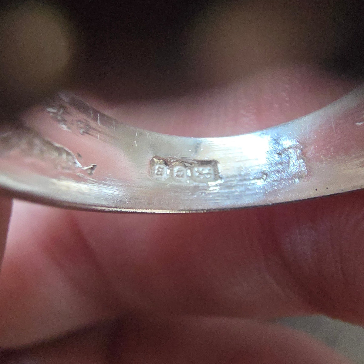 Hallmarked Silver Keeper Ring, Size I½