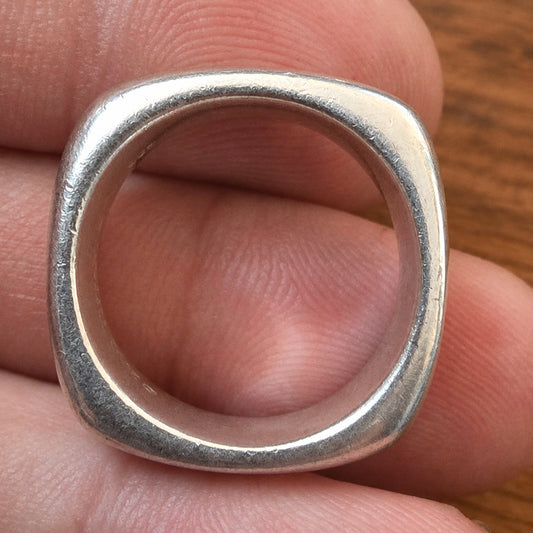 Tiffany & Co. 1837 Square Ring – 2003 – Approx. Size O½–P