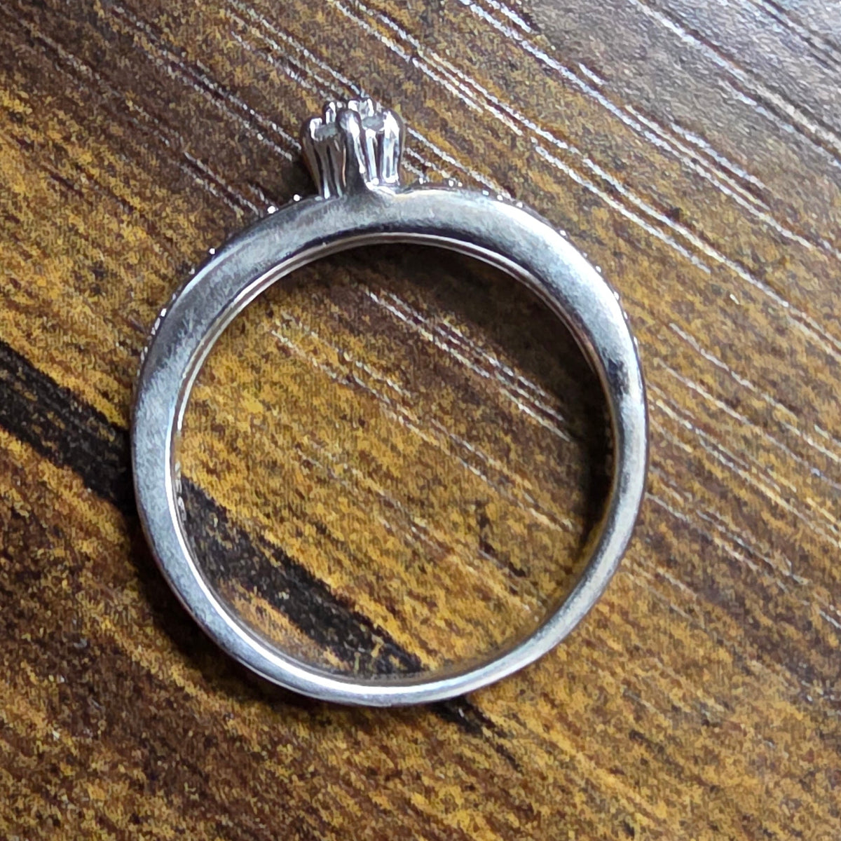 Bradford Gold Exchange 925 Silver Zirconia Twisted Ring