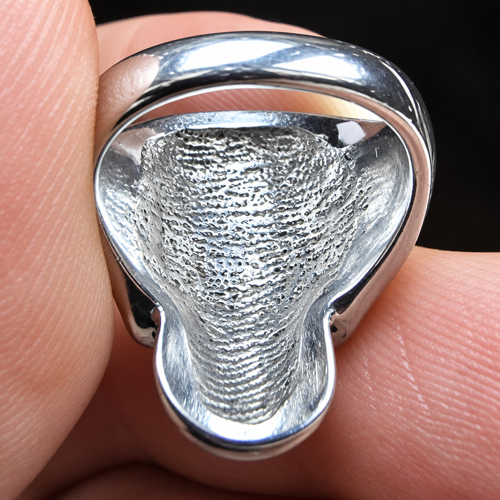 One-Off Detailed Silver Skull Ring – Size N