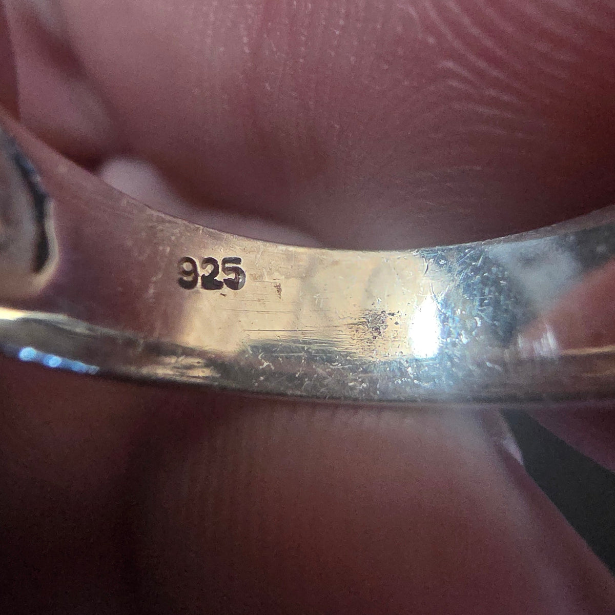 925 Silver Filigree Cut-Out Ring, Size L