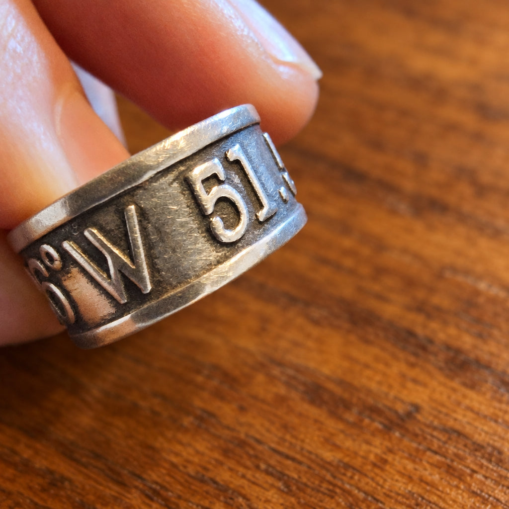 2021 Sterling Silver Coordinates Ring, Size O