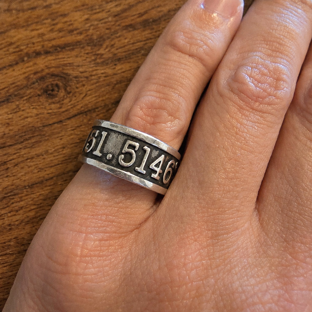 2021 Sterling Silver Coordinates Ring, Size O
