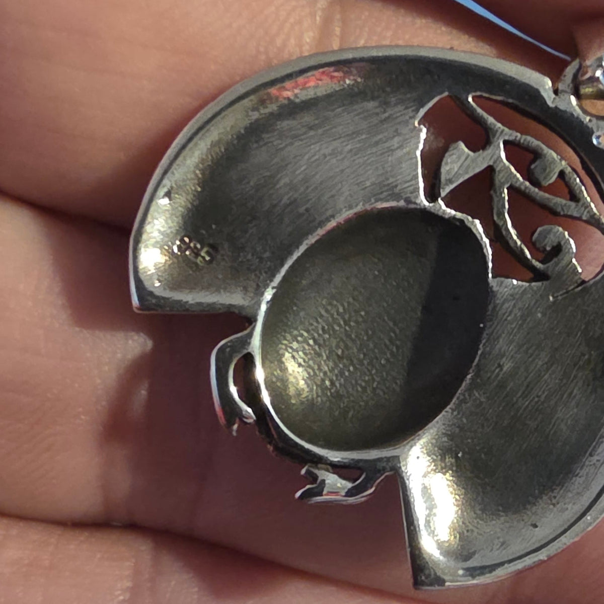 925 Silver Eye of Horus Egyptian Scarab Pendant