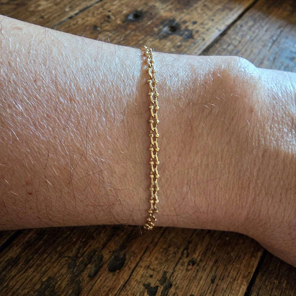 Dyadema Italy Gold-Plated 925 Silver Cable Link Bracelet