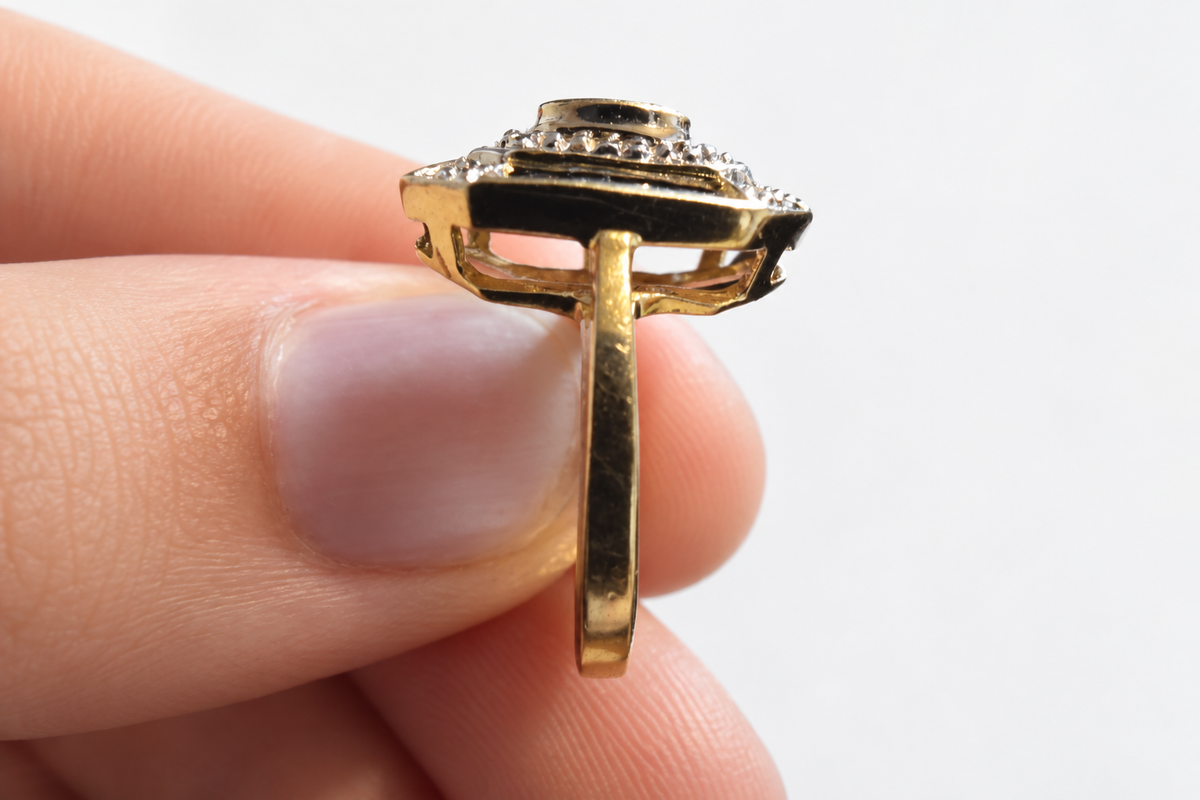Ring photo with a soft white background