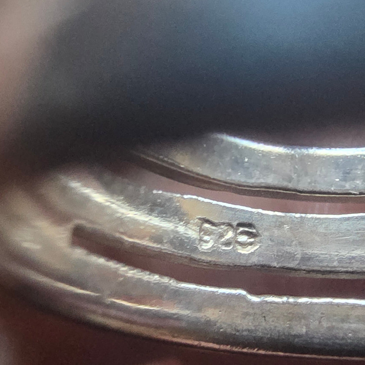 925 Sterling Silver Grooved Band Ring – Size K½–L